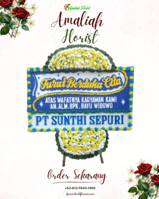 Papan Bunga Duka di Pinrang