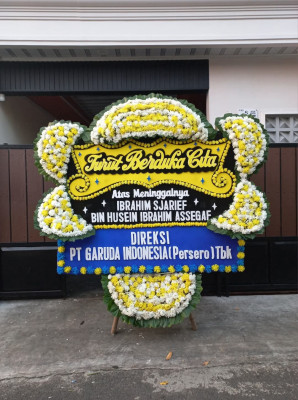 Papan Bunga Duka di Pinrang